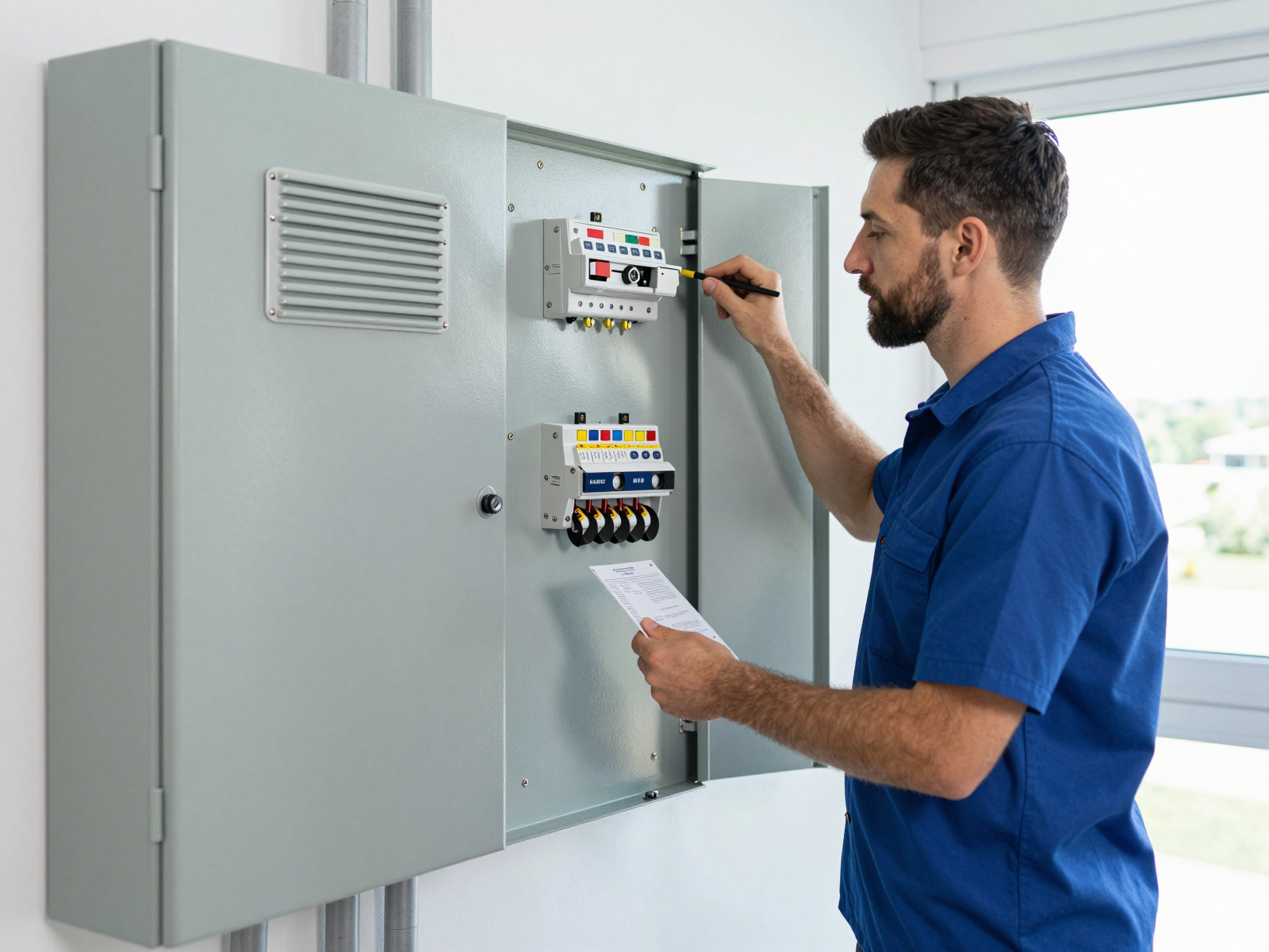 Residential electrical panel installation